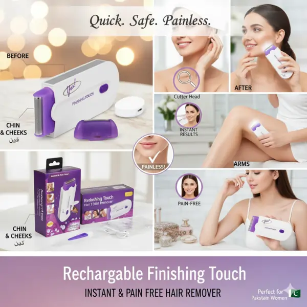 Rechargeable Finishing Touch Hair Remover for Women