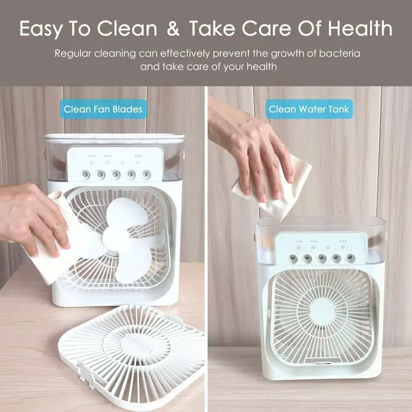 Mini Air Cooler Fan 3 Speed Portable USB Cooler for Home Office