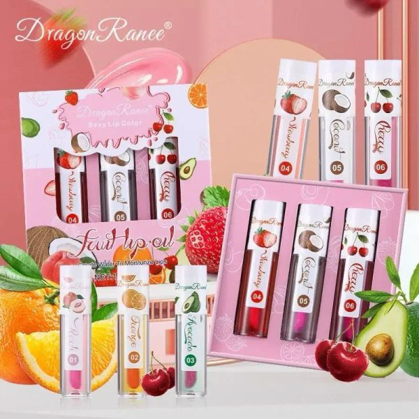 3-Pcs Dragon Ranee Lip Care Set-Natural Moisturizing Lip Oil - Image 6