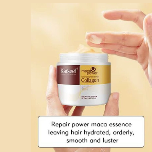 Karseell Hair Mask 500ml – Collagen & Argan Oil Deep Repair - Image 3