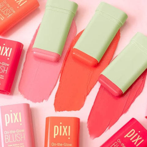 Pixi On-the-Glow Blush Stick Set (Pack of 3) – Ruby, Juicy & Fleur - Image 3
