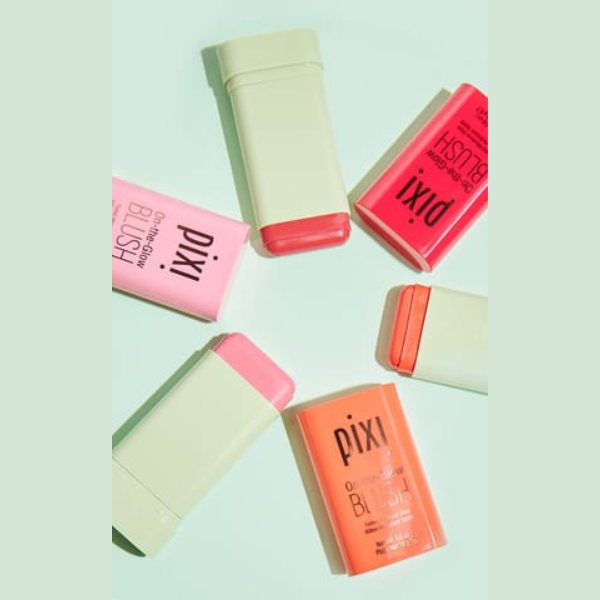 Pixi On-the-Glow Blush Stick Set (Pack of 3) – Ruby, Juicy & Fleur - Image 4