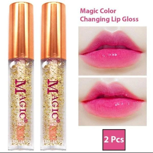 Pack Of 2 Magic Color Changing Lipgloss Lip Oil, Shop Now!